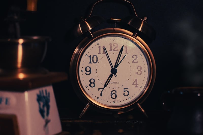 Clock representing the passage of time